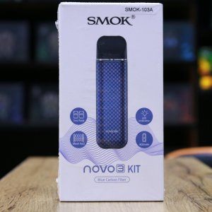 SMOK NOVO 3 KIT IML BLUE CARBON FIBER