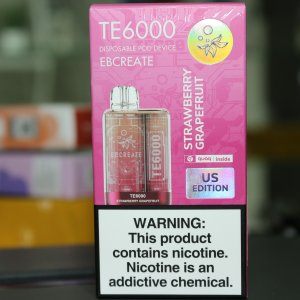 Электронная сигарета ELF BAR TE6000 Strawberry Grapefruit / Клубника Грейпфрукт