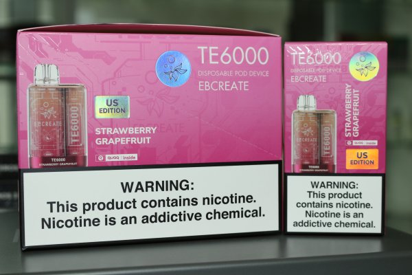 Электронная сигарета ELF BAR TE6000 Strawberry Grapefruit / Клубника Грейпфрукт