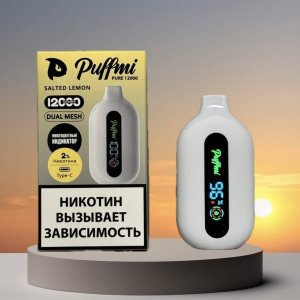 Электронная Сигарета Puffmi Pure 12000 затяжек Siberian Berries / Сибирские Ягоды