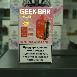 Электронная сигарета Geek Bar Pulse 12000 затяжек Клубника Арбуз Лед