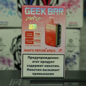 Электронная сигарета Geek Bar Pulse 12000 затяжек Манго Персик Арбуз