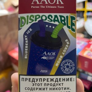 Электронная сигарета 2в1 AAOK 21000 Черничный Лед / Энергетический Бум