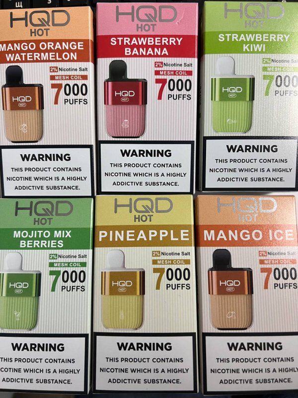 HQD HOT 7000 Mango Orange Watermelon