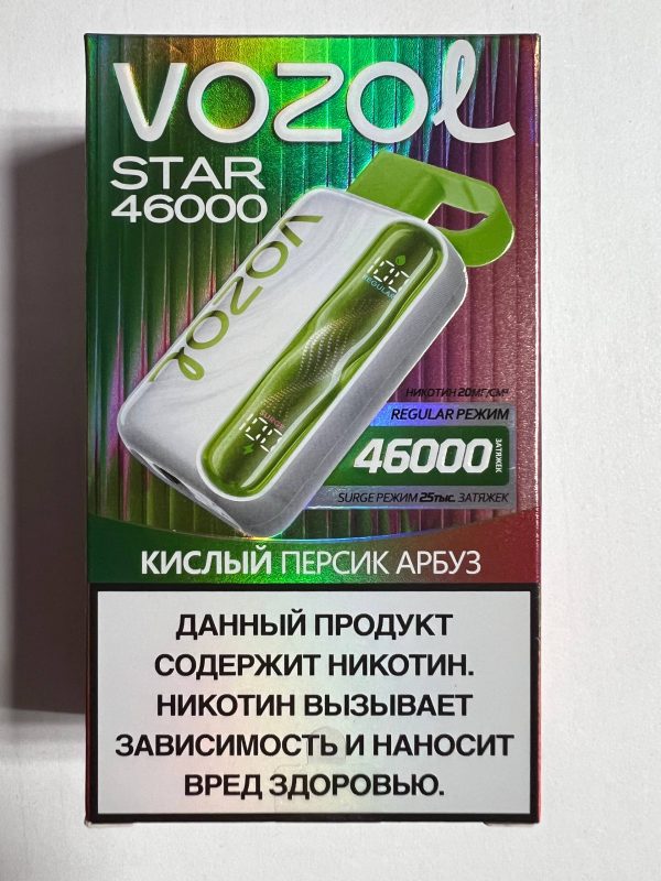 VOZOL STAR 46000 Кислый Персик Арбуз