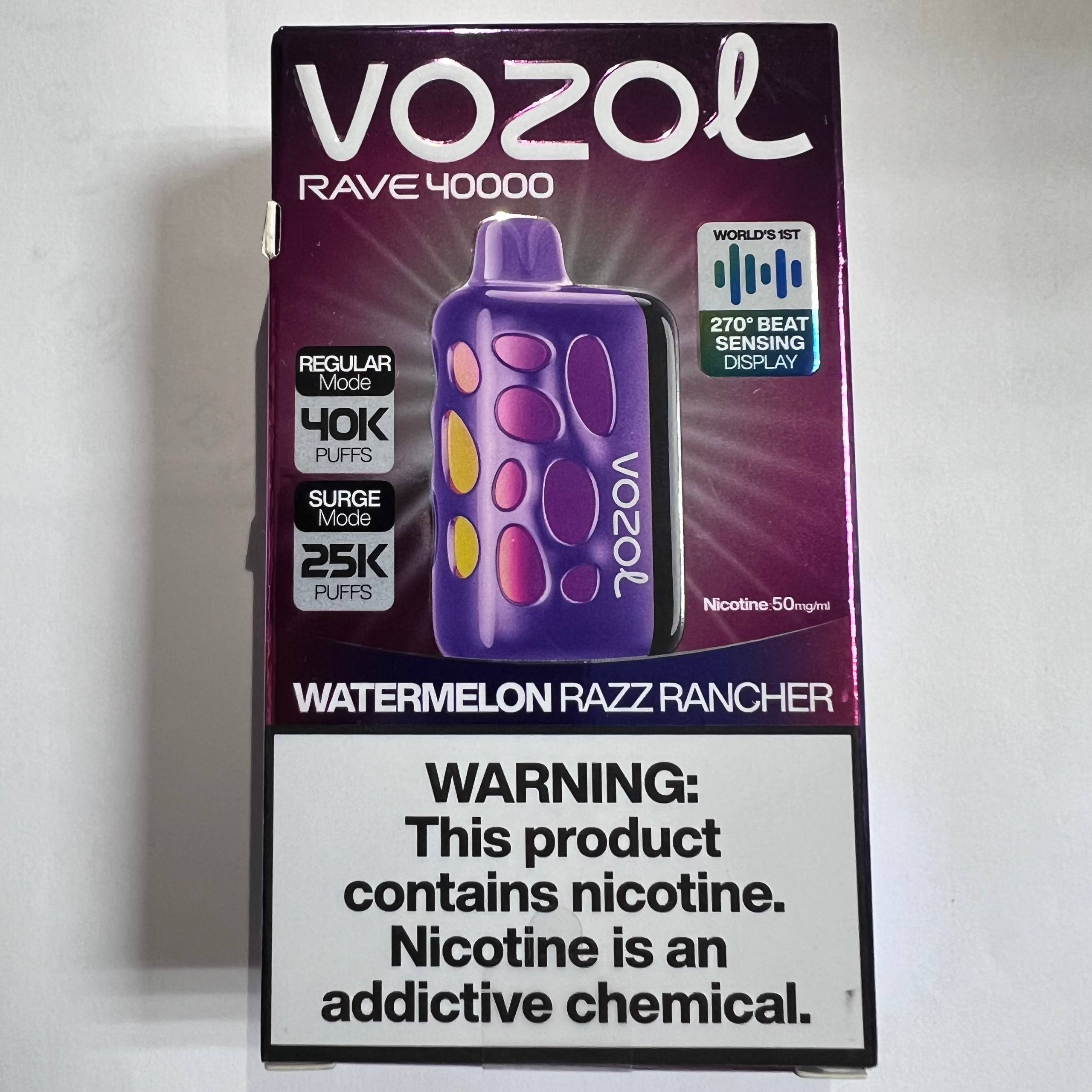 Vozol Rave 40000 Peache Ice 2 Vozol Rave 40000 Watermelon Razz Rancher