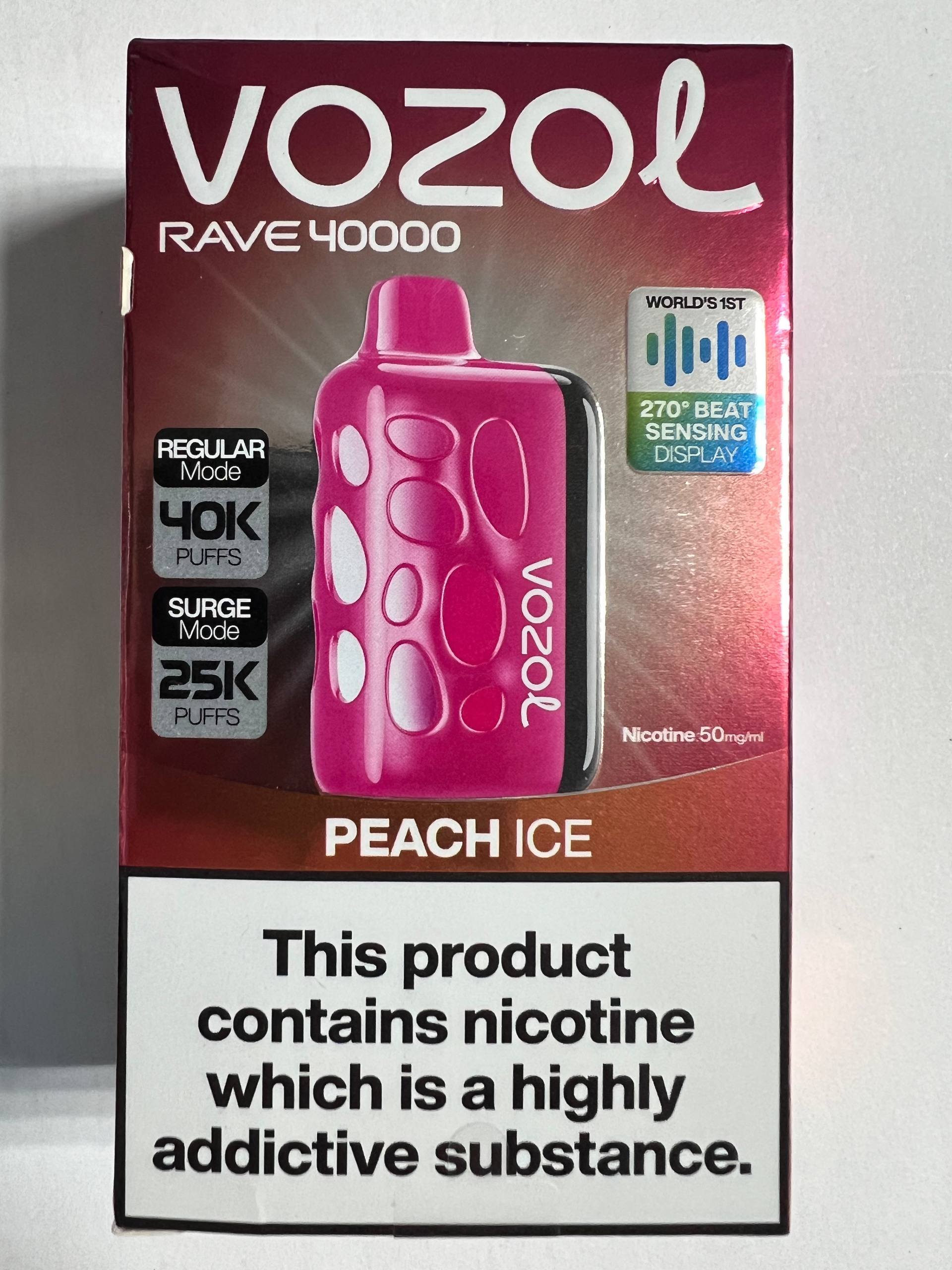 Vozol Rave 40000 Peache Ice 1 Vozol Rave 40000 Peache Ice