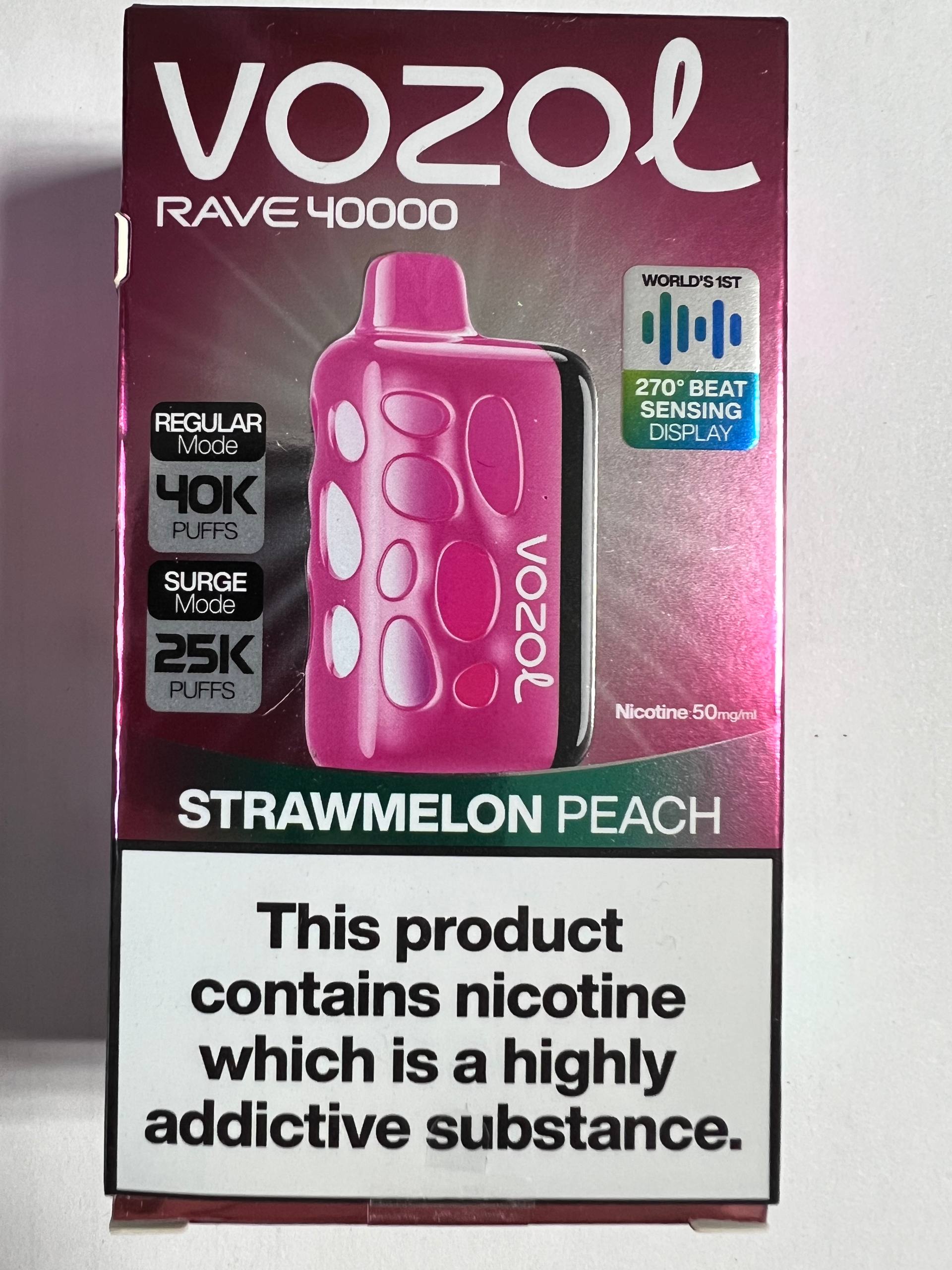 Vozol Rave 40000 Strawberry Peach 1 Vozol Rave 40000 Strawberry Peach