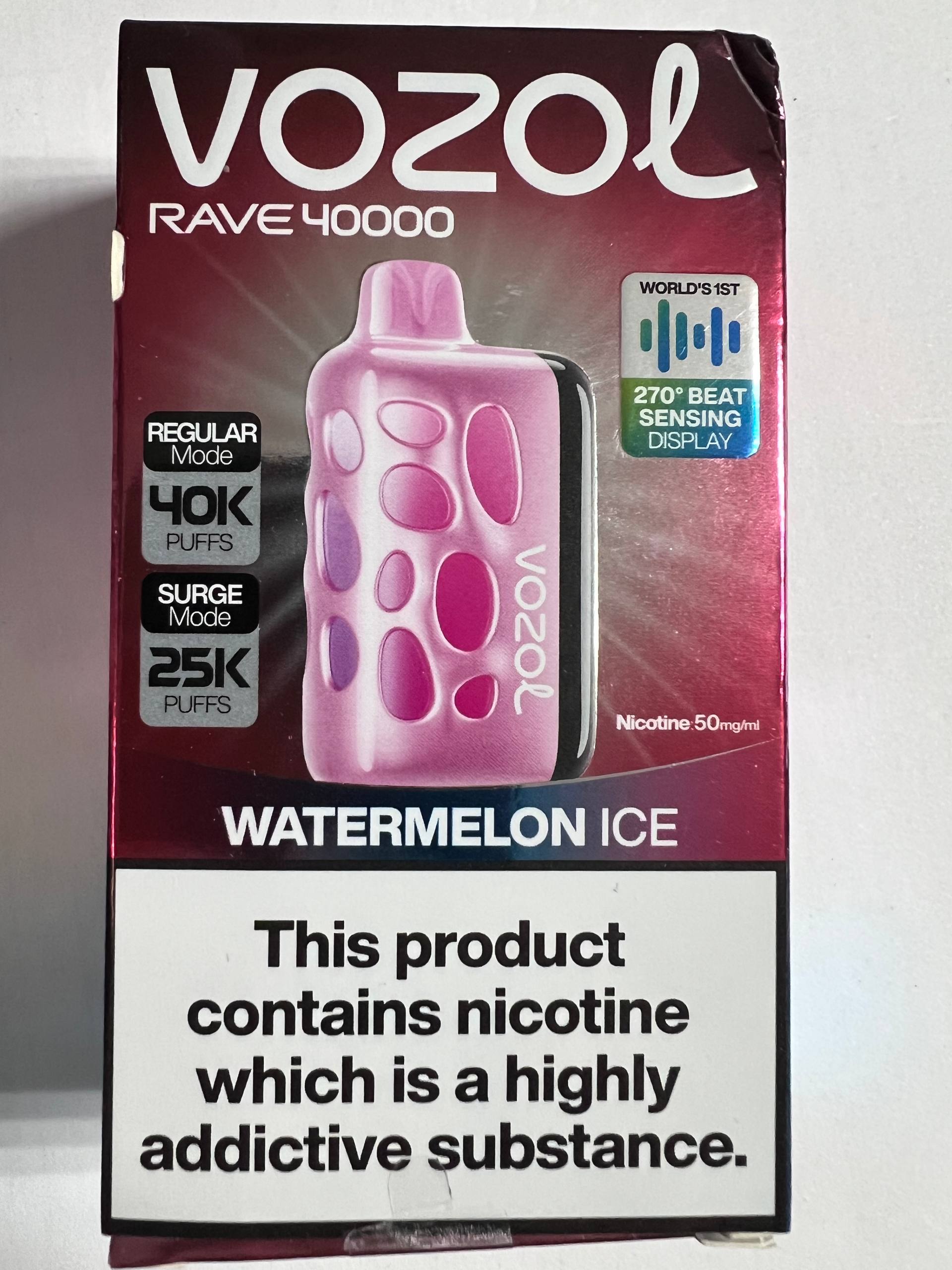 Vozol Rave 40000 Watermelon Ice 1 Vozol Rave 40000 Watermelon Ice