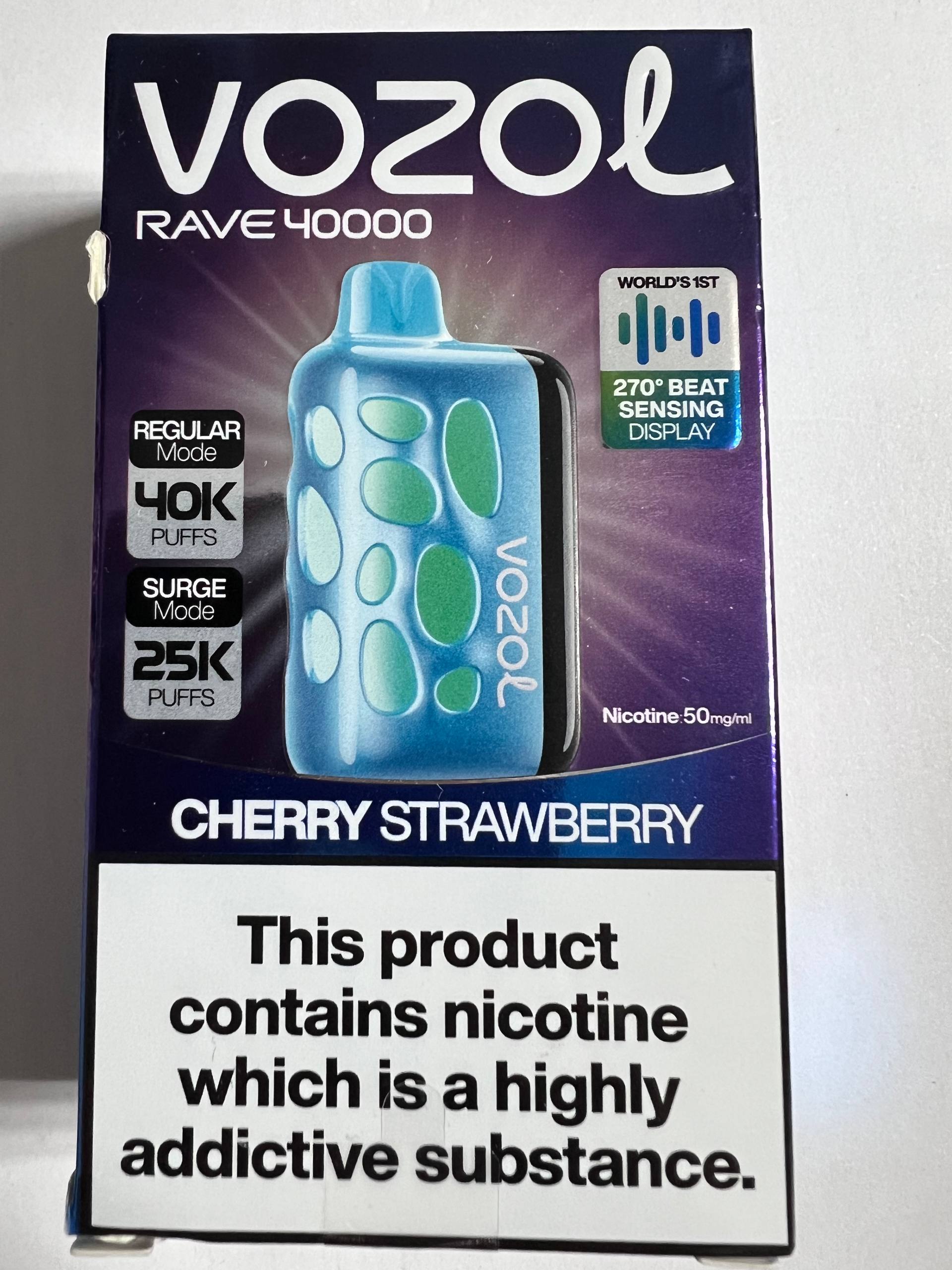 Vozol Rave 40000 Cherry Strawberry 1 Vozol Rave 40000 Cherry Strawberry