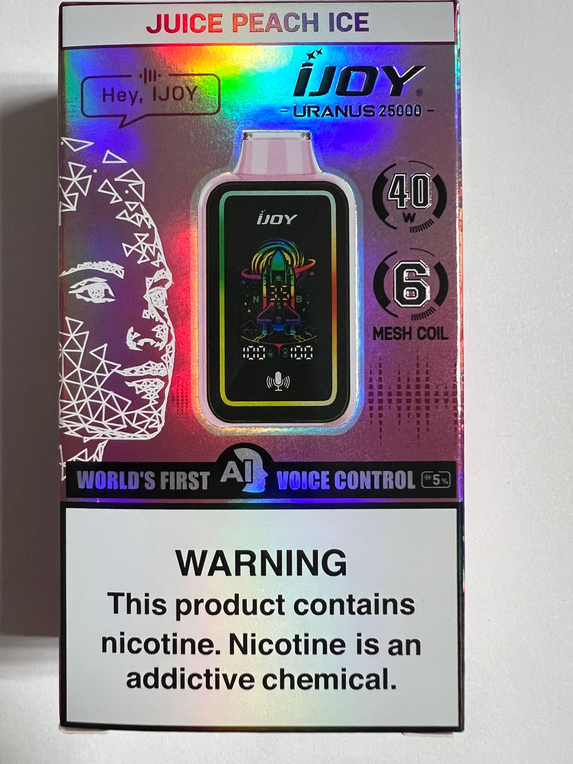 iJoy Uranus 25000 Juice Peach Ice 1 iJoy Uranus 25000 Juice Peach Ice